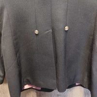 Wool Dressage Show Jacket, buttons *vgc, older, discolored pit stains
