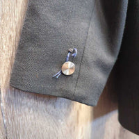 Wool Dressage Show Jacket, buttons *vgc, older, discolored pit stains
