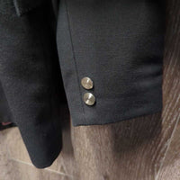 Wool Dressage Show Jacket, buttons *vgc, older, discolored pit stains
