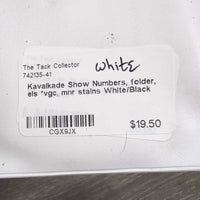Show Numbers, folder, els *vgc, mnr stains
