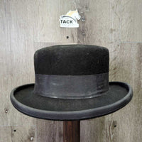 VINTAGE 3x Felt Top Hat *vgc, dirty, dusty, faded?, lining stains
