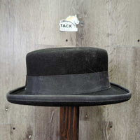 VINTAGE 3x Felt Top Hat *vgc, dirty, dusty, faded?, lining stains
