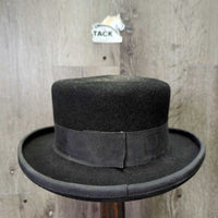 VINTAGE 3x Felt Top Hat *vgc, dirty, dusty, faded?, lining stains
