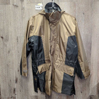 Hvy Rain Jacket, zips, Collar Hood *vgc/gc, clean, crackles