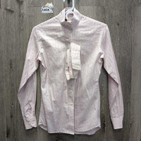 LS Show Shirt, 2x Velcro Collars *vgc, older?, mnr seam puckers
