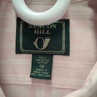 LS Show Shirt, 2x Velcro Collars *vgc, older?, mnr seam puckers
