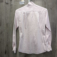 LS Show Shirt, 2x Velcro Collars *vgc, older?, mnr seam puckers
