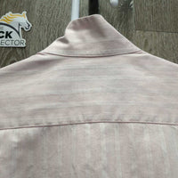 LS Show Shirt, 2x Velcro Collars *vgc, older?, mnr seam puckers

