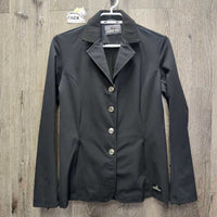 Technical Show Jacket, microsuede collar, zipper *vgc, clean, cut tags, mnr dirt?stain, creases, seam puckers, pit stains
