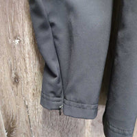 Technical Show Jacket, microsuede collar, zipper *vgc, clean, cut tags, mnr dirt?stain, creases, seam puckers, pit stains
