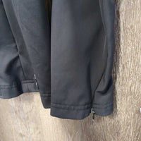 Technical Show Jacket, microsuede collar, zipper *vgc, clean, cut tags, mnr dirt?stain, creases, seam puckers, pit stains
