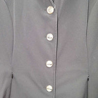 Technical Show Jacket, microsuede collar, zipper *vgc, clean, cut tags, mnr dirt?stain, creases, seam puckers, pit stains
