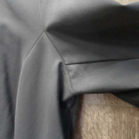 Technical Show Jacket, microsuede collar, zipper *vgc, clean, cut tags, mnr dirt?stain, creases, seam puckers, pit stains
