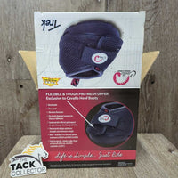 2 Hoof Boots, box (fits 1), tags, x2 replacement velcro *vgc/gc, older, clean, rubs, frays, scrapes, mnr edge tears, dirt
