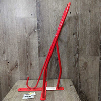 Wall Mount Metal Saddle Rack *vg/xc, clean, mnr dusty, scratches
