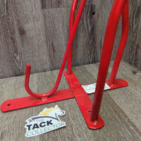 Wall Mount Metal Saddle Rack *vg/xc, clean, mnr dusty, scratches
