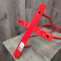 Wall Mount Metal Saddle Rack *vg/xc, clean, mnr dusty, scratches
