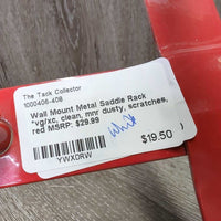 Wall Mount Metal Saddle Rack *vg/xc, clean, mnr dusty, scratches
