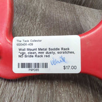 Wall Mount Metal Saddle Rack *vgc, clean, mnr dusty, scratches, NO Bridle Rack
