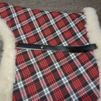 Flannel & Sheepskin Fitted Saddle Pad *vgc, clean, older
