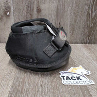 1 Hoof Boot, box *vgc, clean, mnr dirt, residue, snags, scuffs, frays, stiff repair, rubbed & torn inner heel
