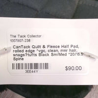Quilt & Fleece Half Pad, rolled edge *vgc, clean, mnr hair, snags?tufts
