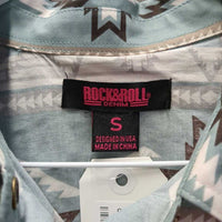 LS Western Shirt, Snaps *vgc, puckers, crinkles
