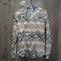 LS Western Shirt, Snaps *vgc, puckers, crinkles
