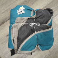 Hvy Winter Blanket, detach neck *gc, dirty, mnr wpf, faded, rubs, pills, frays, stains & snags, stretched els
