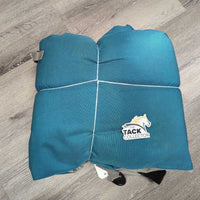 Hvy Winter Blanket, detach neck *gc, dirty, mnr wpf, faded, rubs, pills, frays, stains & snags, stretched els
