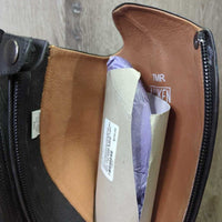 Field Boots, zips, Cardboard Forms, Box *xc/like new, mnr creases & dusty edges
