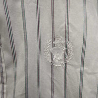 SS Show Shirt, 2 velcro collars *gc, older, fuzzy, pilly, seam puckers, collar stains, puckers, dingy?
