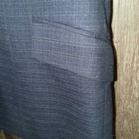 Wool? Show Jacket *vgc/gc, unstitched lining seam, older, fuzzy, mnr cuff rubs & stains, loose button hole threads
