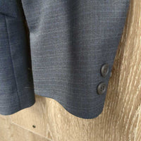 Wool? Show Jacket *vgc/gc, unstitched lining seam, older, fuzzy, mnr cuff rubs & stains, loose button hole threads

