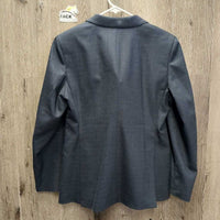 Wool? Show Jacket *vgc/gc, unstitched lining seam, older, fuzzy, mnr cuff rubs & stains, loose button hole threads
