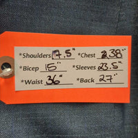 Wool? Show Jacket *vgc/gc, unstitched lining seam, older, fuzzy, mnr cuff rubs & stains, loose button hole threads
