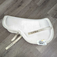 v.Thick & Stiff Foam Half Pad *gc, clean, rubs, frayed binding, older
