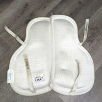 v.Thick & Stiff Foam Half Pad *gc, clean, rubs, frayed binding, older
