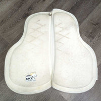 v.Thick & Stiff Foam Half Pad *gc, clean, rubs, frayed binding, older
