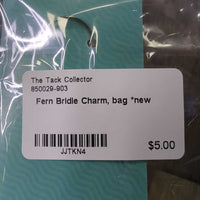 Fern Bridle Charm, bag *new
