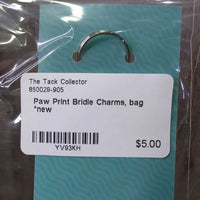 Paw Print Bridle Charms, bag *new
