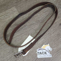1 ONLY soft Stirrup Leather *gc/fair, older, rubs, scraped edges, xhole, dent
