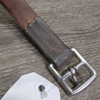 1 ONLY soft Stirrup Leather *gc/fair, older, rubs, scraped edges, xhole, dent
