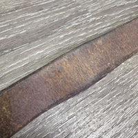 1 ONLY soft Stirrup Leather *gc/fair, older, rubs, scraped edges, xhole, dent
