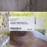 "Alberta's Equestrian Life" magazine, Winter 2005 issue
