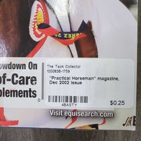 "Practical Horseman" magazine, Dec 2002 issue
