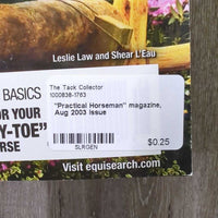 "Practical Horseman" magazine, Aug 2003 issue
