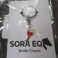 Wine Glass Bridle Charm, bag *new
