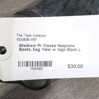 Pr Closed Neoprene Boots, bag *new w tags
