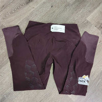 Pull On Euroseat Riding Tight Breeches *gc, clean, pilly, mnr hair, seam puckers, stains, threads
